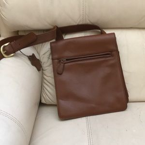 Gianni Bernini Brown Leather cross body